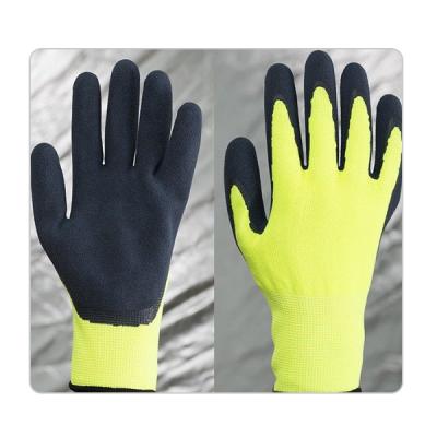 China Nylon Spandex Knitting Sandy Latex Gloves For Gardening for sale