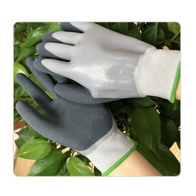 China 13 Gauge Polyester Liner Gardening Cleaning Latex Gloves for sale