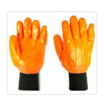 China Orange Warm Chemical And Liquid Resistant Gloves for sale