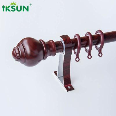 China 5.8m Extendable Wooden Curtain Pole Wall Mounted For Curtains for sale