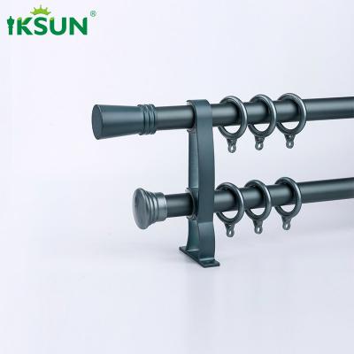 China S Fold Double Aluminium Curtain Rod Ceiling Mount For Parlour Decoration for sale