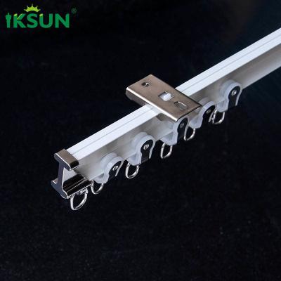 China Flexible Bendable Aluminium Curtain Track , Hidden Ceiling Curtain Track For Wall Corner for sale