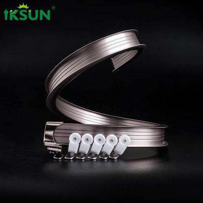 China 22ft Anodized Bendable Curtain Rail , Curved Curtain Track System For Hotel for sale