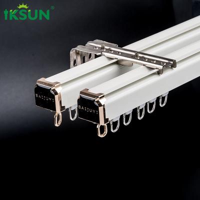 China 22ft Thickened Heavy Duty Curtain Track System With Electrophoresis Anodized for sale