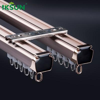 China 22ft Extendable Aluminium Curtain Track Ceiling Mounted Hidden for sale
