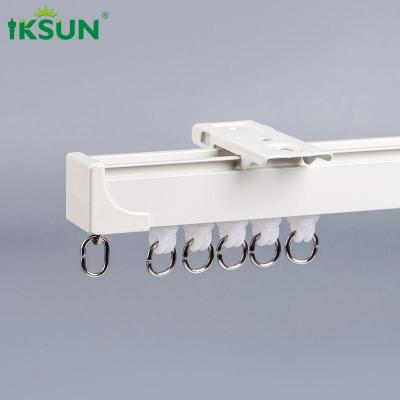 China Smooth 0.8mm Aluminium Curtain Track Extendable Ceiling Installation for sale