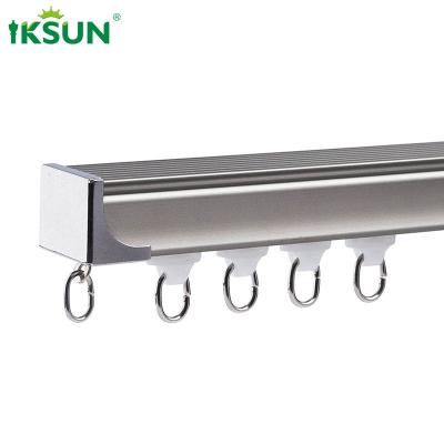 China 0.9mm Ripple Fold Aluminium Curtain Track For Window Shower Room for sale