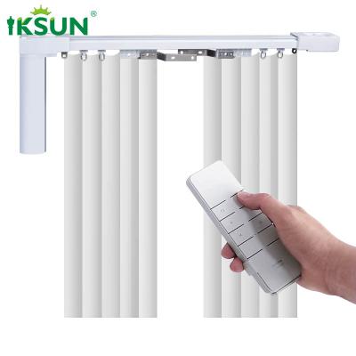 China 110V Motorised Electric Curtain Rail Track White Color For Room Windows for sale