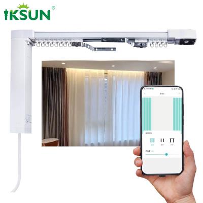 China Wireless Motorized Electric Curtain Track System Smart Aluminium Material for sale