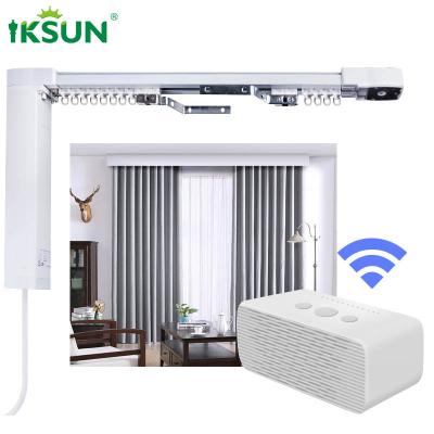 China 22ft 220V Remote Control Curtain Rail , Motorized Ceiling Curtain Track ODM for sale