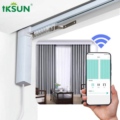 China Wifi Smart Motorized Curtain Track Automatic Remote Control For Bedroom for sale