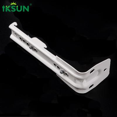 China Alloy Double Curtain Track Brackets Metal Material 110mm Length 21mm Width for sale