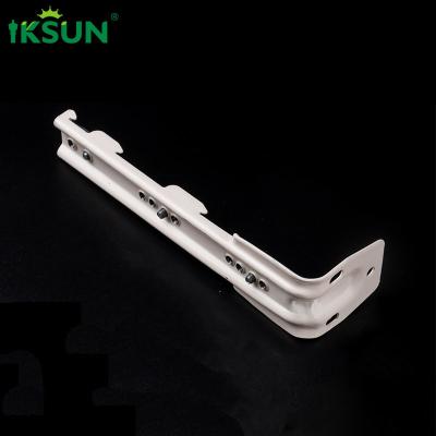 China Wall Mount Triple Curtain Track Brackets White For Curtain Rod Track for sale
