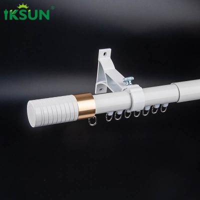 China Telescopic Aluminium Curtain Rod , Adjustable 30mm Curtain Pole for sale