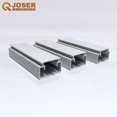 China Iksun Electrophoresis White Somfy Electric Track Aluminum Profile Rail 1.3mm Thick for sale