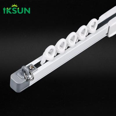 China Single Aluminum Extrusion Extendable Curtain Track Ajustbale Curtain Rail T5 en venta