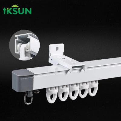 China 5m No Measuring Telescopic Curtain Track Stretched Adjustable Extendable Sliding Curtain Track Set en venta