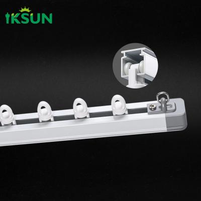 Cina 75-138 Inches Telescopic Curtain Pole Stretchable Curtain Rods Extendable Curtain Rail Kit in vendita