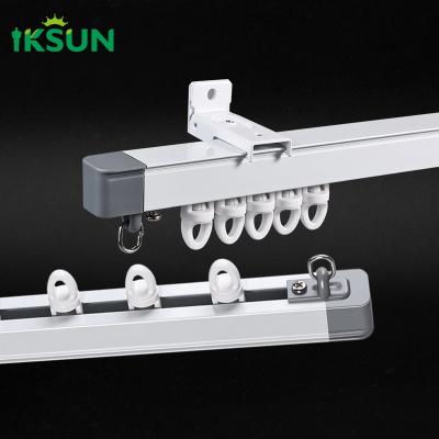 China 2.4-4.5m Adjustable Stretched Curtain Tracks Retractable Curtain Track for sale