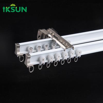 China Colorante oxidativo de aluminio curva tren de pista de aluminio plegable para ventanas en venta