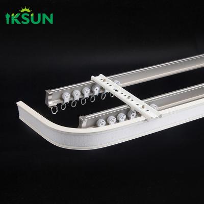 China 1.2mm Aluminum Profile Curved Curtain Rod Slide Window Sliding Track Rail for sale