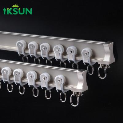 China Acessórios de pista de cortina de liga de alumínio Sistema moderno de cortina de casa inteligente à venda