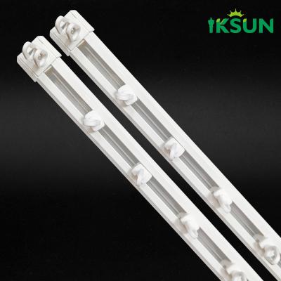 China Aluminum Ripple S Fold Curtain Track 6.7m Length Wave Curtain Rail en venta