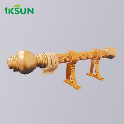 China hot selling curtain walls accessories holder aluminum single long curtain rod set and rails for sale