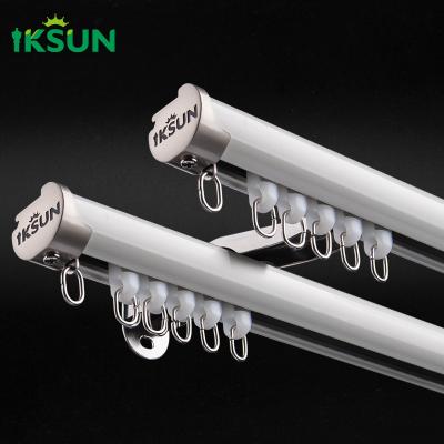 China Room Dividers Ceiling Curtain Track System Ceiling Mount Curtain Rail For Room Separation for sale