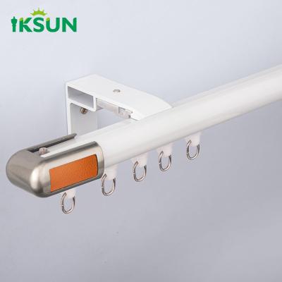 China Square Ceiling Mount Curtain Track With Pulley System  Double Aluminum Curtain Accessories en venta