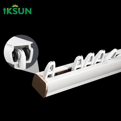 China Commercial Metal Curtain Pole Easy Installation Window Aluminum Alloy Curtain Track for sale