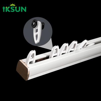 China Aluminum Silent Curtain Rail Track 1.0mm Thickness Finish White for sale
