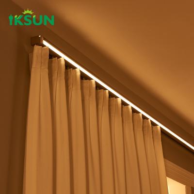 China Easy Installation Silent Led Curtain Track  Led Ultra Thin 1.0mm Rail Track Light Te koop