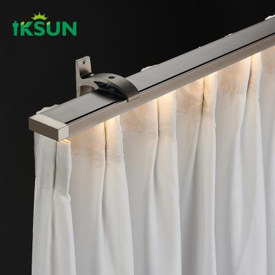 China Industrial Tracklight Curtain Rail System Aluminium Led Light Track For Living Dorm Room for sale