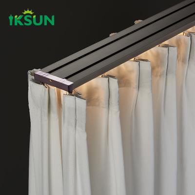 Chine Custom High Quality Aluminum Double Lighting curtain Track System accessories à vendre