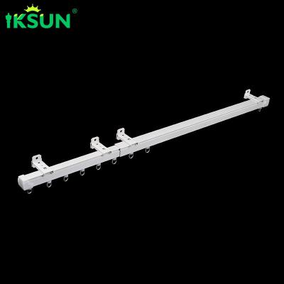 China Flexible Telescopic Curtain Track Heavy Duty Wall Mount Multifunctional for sale