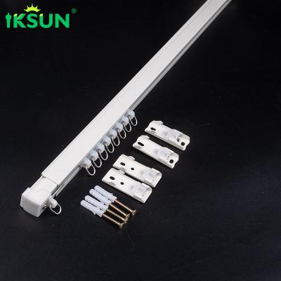 China Telescopic Wall Mounted Curtain Rail , Aluminum Curtain Track System 4.5m Length for sale