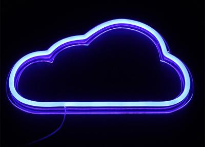 China Bright Blue Cloud Led Neon Light Signs , Neon Bar Signs For Home Acrylic PVC Shell for sale