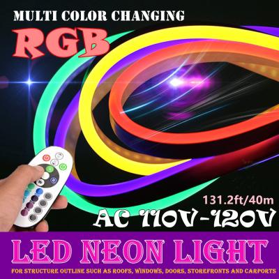 China Super heller Neonwechselstrom 110 flex RGB LED - 120V Eingangsspannung 50M/Rolle zu verkaufen