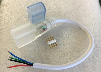 China Conectores flexíveis de néon do cabo de alimentação da luz da corda do diodo emissor de luz do RGB dos acessórios da luz de néon do CE à venda