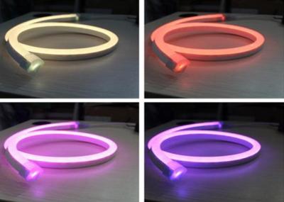 China SMD5050 12V RGB Neon Lights , 14 X 26mm Size Outdoor RGB Flexible Led Neon Tube for sale