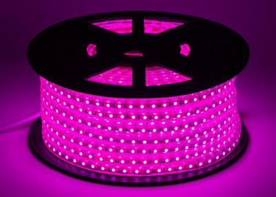 China Pink IP67 High Voltage LED Strip W12.5mm * H7.5mm Size Long Lifespan for sale