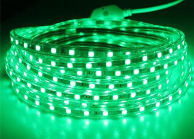 China Grüne Füße der Hochspannungs-LED des Streifen-165/Rolle 14.4W/m-Lampen-Energie zu verkaufen