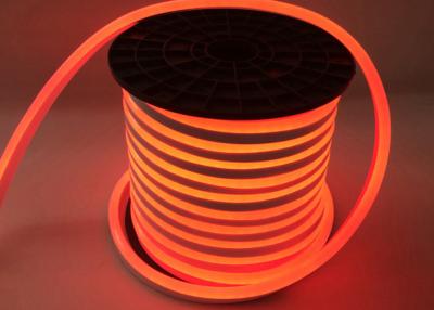 Chine Lumières de bande au néon molles 10W/M imperméables au néon menées oranges de la lumière 14mm*26mm de corde du câble LED de la lumière 220V de tube au néon à vendre