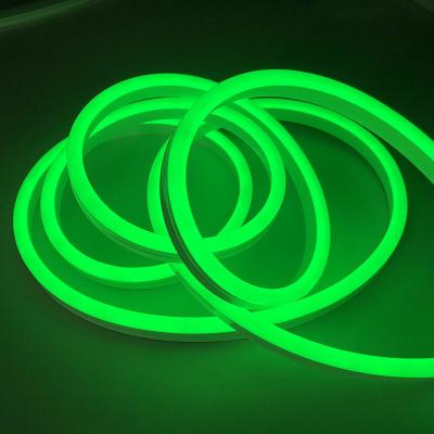 China Zaal Decor Geleid Groen de Kleuren Zacht Materiaal van de Neon Flex Strook met 2 Jaargarantie Te koop