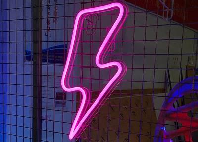 China Lightning Bolt Neon Sign Remote Control Lightning LED Neon Signs Big Size Handmade Visual Artwork Home Wall Decor Light for sale