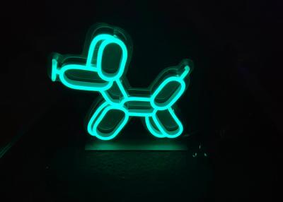 China Custom dog acid blue  neon sign  handiwork  5*12mm 3A power supply for sale