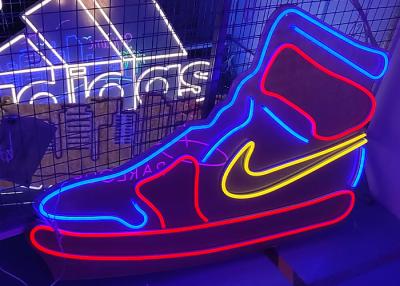 China 12VDC Acrylic Silicone Led Neon Shoes Billboard 200cm for sale