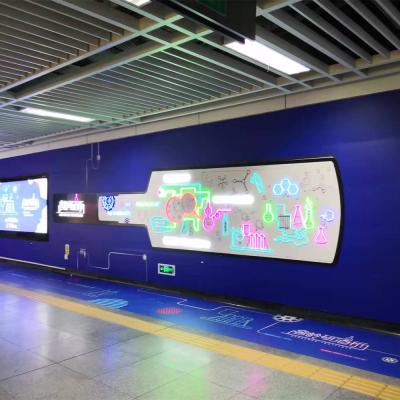 China Handgemachte kundenspezifische Leuchtreklame Stationsleuchtreklameeinkaufszentrumdes neonwand-Zeichens zu verkaufen