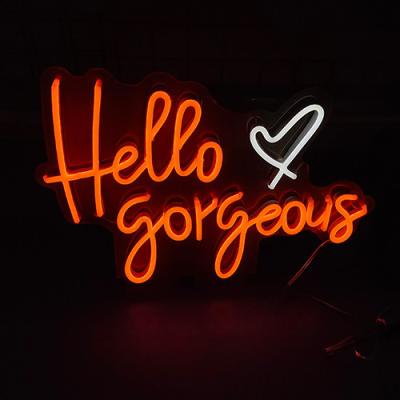 China Hello gorgeous custom wedding neon sign vasten neon letter signs for sale